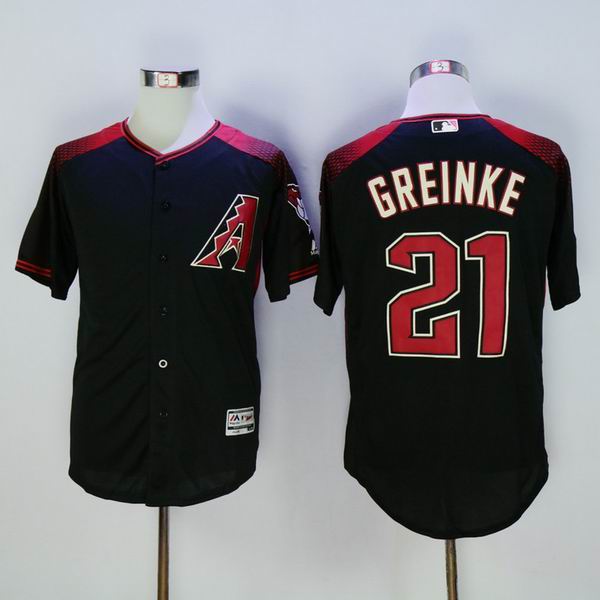 2016 New Arizona Diamondbacks 21 Zack Greinke Black Stitched men baseball mlb Jersey