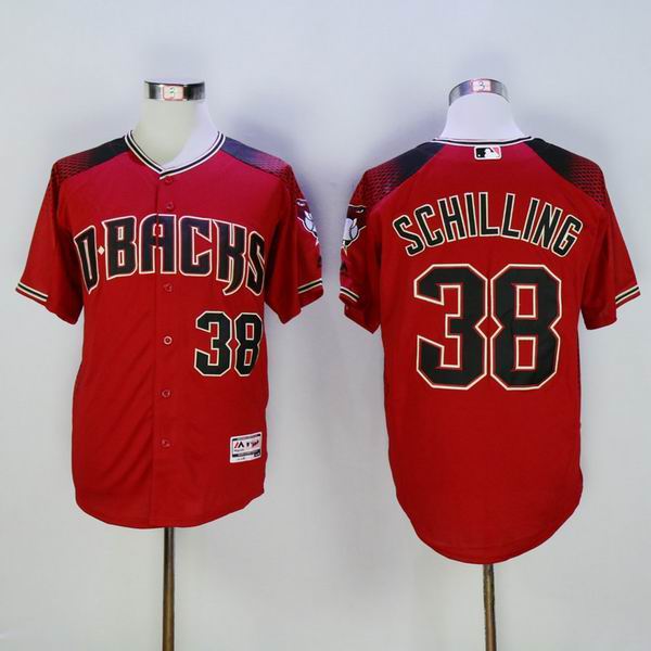 2016 New Arizona Diamondbacks 38 Curt Schilling red Stitched men baseball mlb Jersey