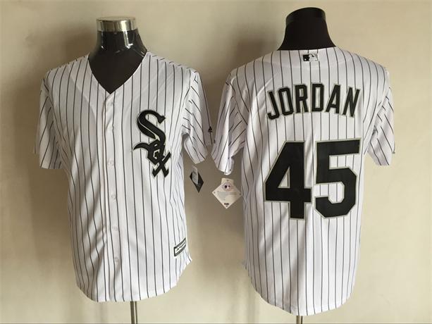 2016 New Chicago White Sox 45 Michael Jordan white Majestic men baseball mlb Jerseys