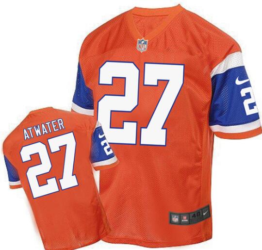 2016 New Nike Denver Broncos 27 Steve Atwater elite orange nfl jersey