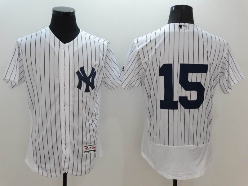 2016 New York Yankees 15 White Flexbase Authentic Collection Jersey