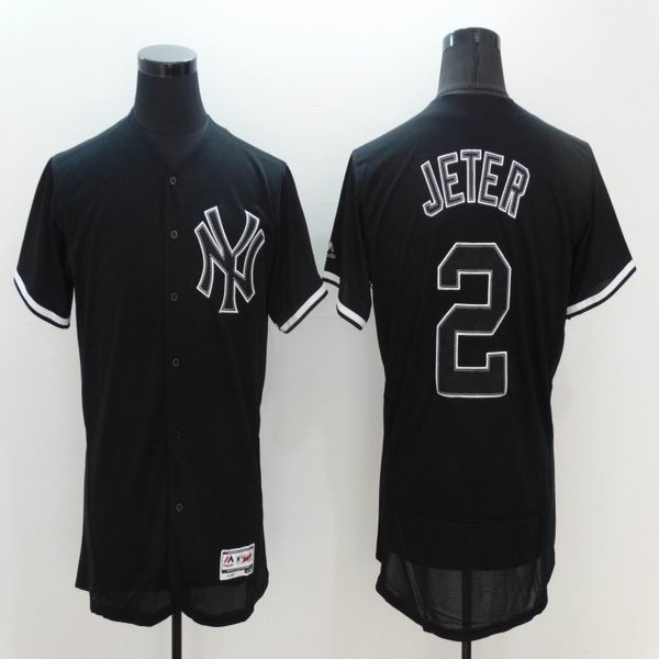 2016 New York Yankees 2 Derek Jeter black Flexbase Authentic Collection Jersey