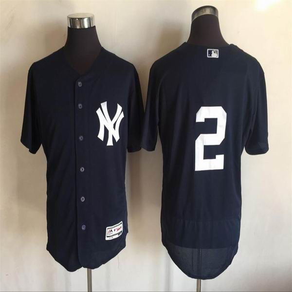 2016 New York Yankees 2 Derek Jeter dark blue Flexbase Authentic Collection Jerseys