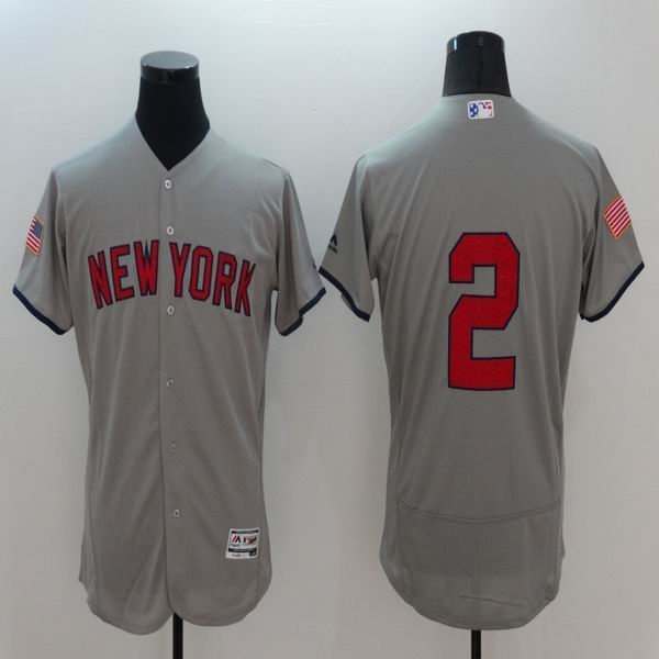 2016 New York Yankees 2 Derek Jeter gray Flexbase Authentic Collection Jersey