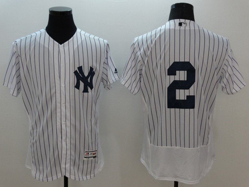 2016 New York Yankees 2 Derek Jeter white elite baseball jersey