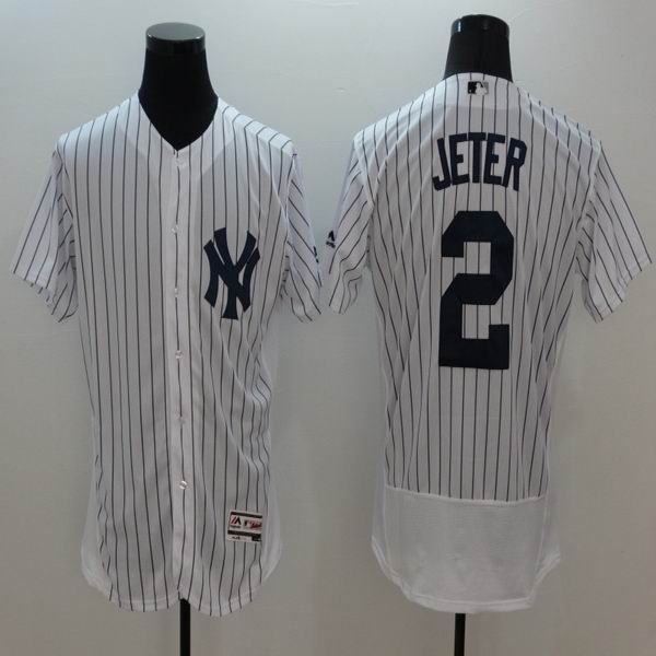 2016 New York Yankees 2 Derek Jeter white elite baseball jerseys