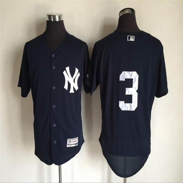 2016 New York Yankees 3 dark blue Flexbase Authentic Collection Jersey