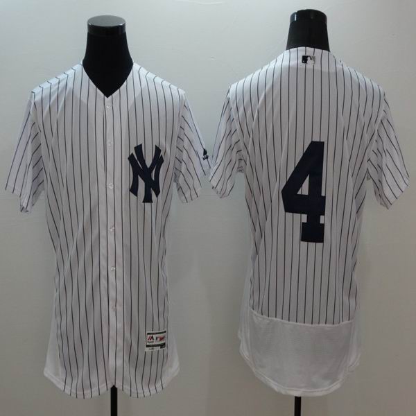 2016 New York Yankees 4 white elite baseball jersey