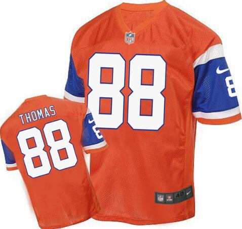 2016 Nike Denver Broncos 88 Demaryius Thomas elite orange nfl jersey