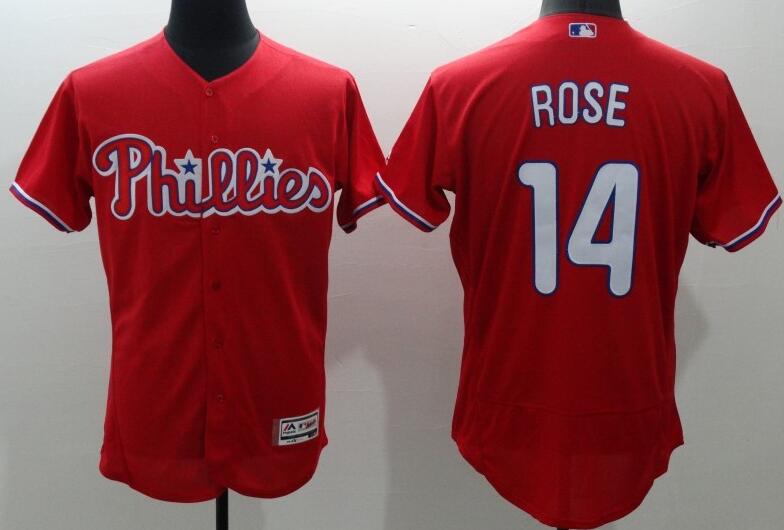 2016 Philadelphia Phillies 14 Pete Rose red elite baseball jerseys