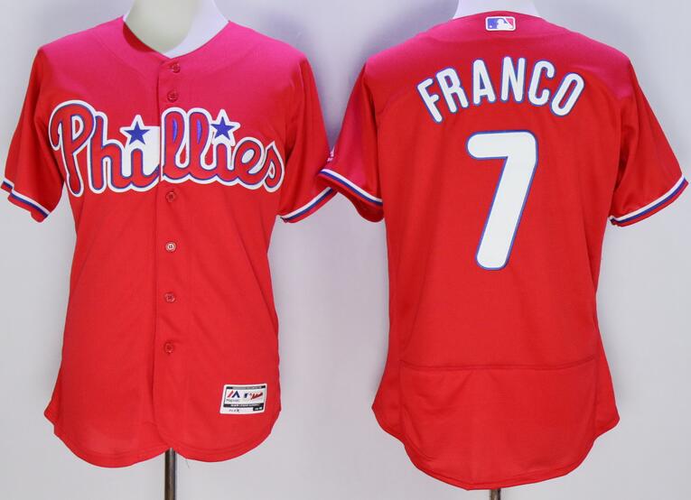 2016 Philadelphia Phillies 7 Maikel Franco red Flexbase Authentic Collection Jersey