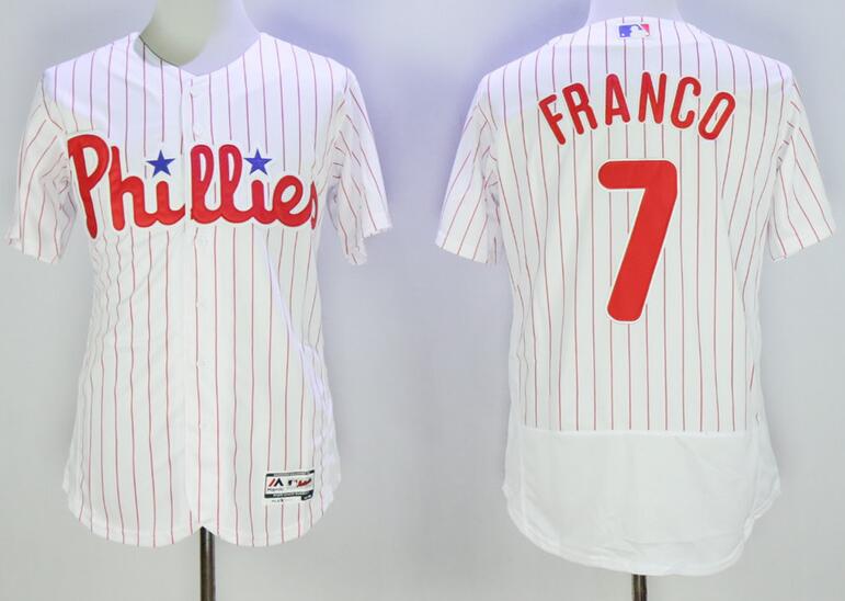 2016 Philadelphia Phillies 7 Maikel Franco white Flexbase Authentic Collection Jersey