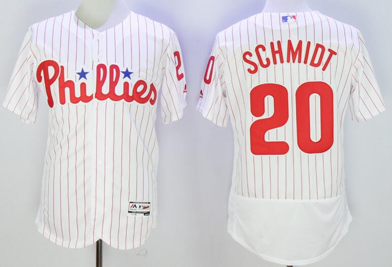 2016 Philadephia Phillis 20 Mike Schmidt elite white red men baseball mlb jersey