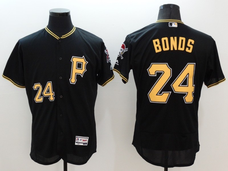 2016 Pittsburgh Pirates 24 Barry Bonds black elite baseball jersey