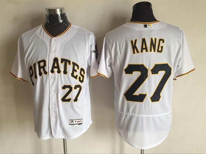 2016 Pittsburgh Pirates 27 Jung-ho Kang white Flexbase Authentic Collection Jersey