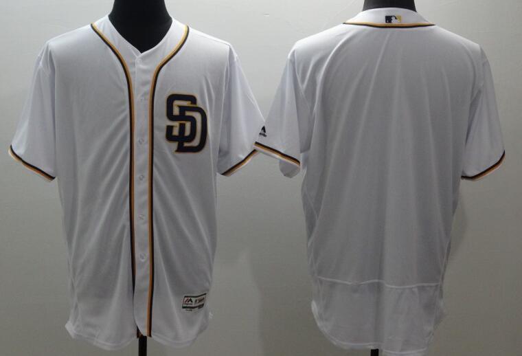 2016 San Diego Padres blank Coffee white Flexbase Authentic Collection Jersey