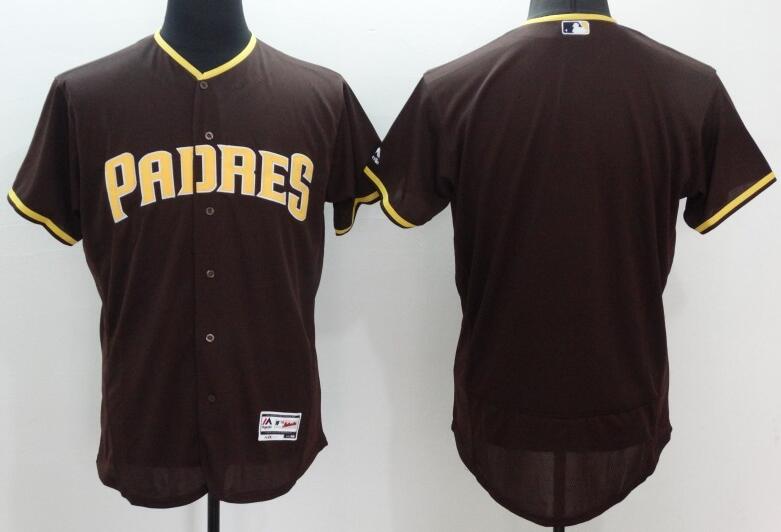 2016 San Diego Padres blank Coffee yellow Flexbase Authentic Collection Jersey