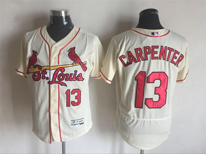 2016 St. Louis Cardinals 13 Matt Carpenter beige Flexbase Authentic Collection men baseball MLB Jerseys