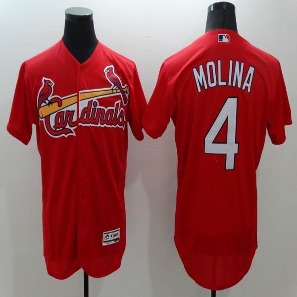 2016 St. Louis Cardinals 4 Yadier Molina red Flexbase Authentic Collection men baseball MLB Jerseys