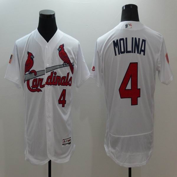 2016 St. Louis Cardinals 4 Yadier Molina white Flexbase Authentic Collection men baseball MLB Jerseys