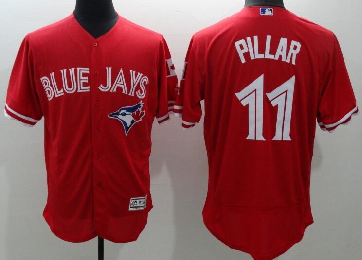 2016 Toronto Blue Jays 11 Kevin Pillar red Flexbase Authentic Collection mlb baseball Jersey