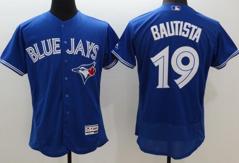 2016 Toronto Blue Jays 19 Jose Bautista blue elite baseball Jerseys