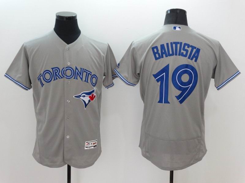 2016 Toronto Blue Jays 19 Jose Bautista gray Flexbase Authentic Collection mlb baseball Jersey