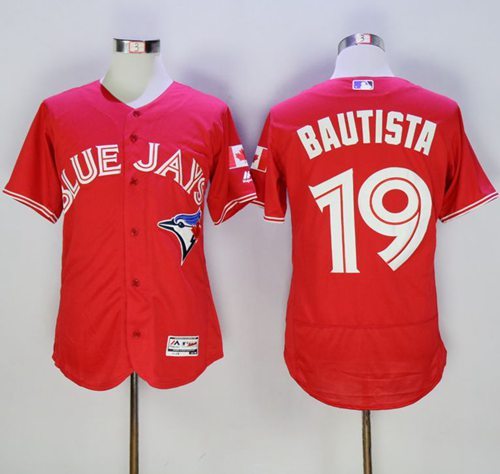 2016 Toronto Blue Jays 19 Jose Bautista red Flexbase Authentic Collection mlb baseball Jersey