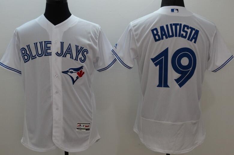 2016 Toronto Blue Jays 19 Jose Bautista white elite baseball Jerseys