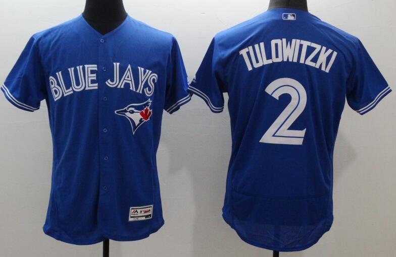 2016 Toronto Blue Jays 2 Troy Tulowitzki blue Flexbase Authentic Collection mlb baseball Jersey