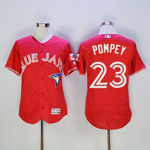 2016 Toronto Blue Jays 23 Dalton Pompey red Flexbase Authentic Collection mlb baseball Jersey