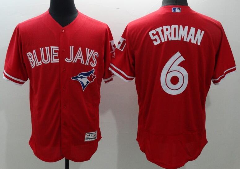 2016 Toronto Blue Jays 6# Marcus Stroman red Flexbase Authentic Collection Jersey