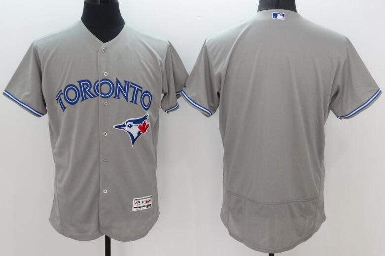 2016 Toronto Blue Jays blank gray Flexbase Authentic Collection Jersey