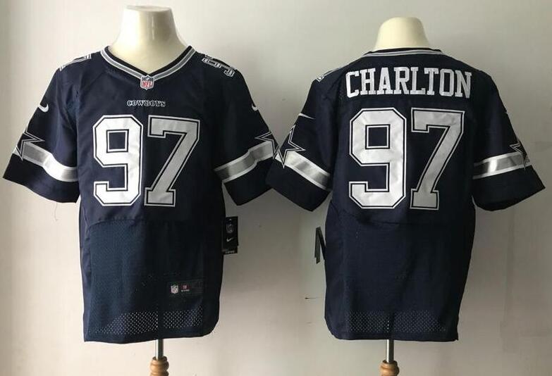Dallas Cowboys #97 Charlton Jersey Blue-02