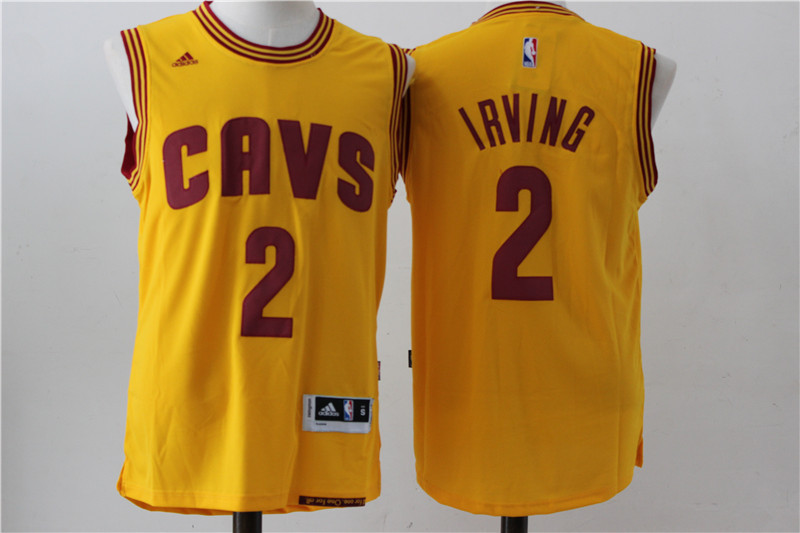 Men's Kyrie Irving #2 Basketball jerseys Yellow