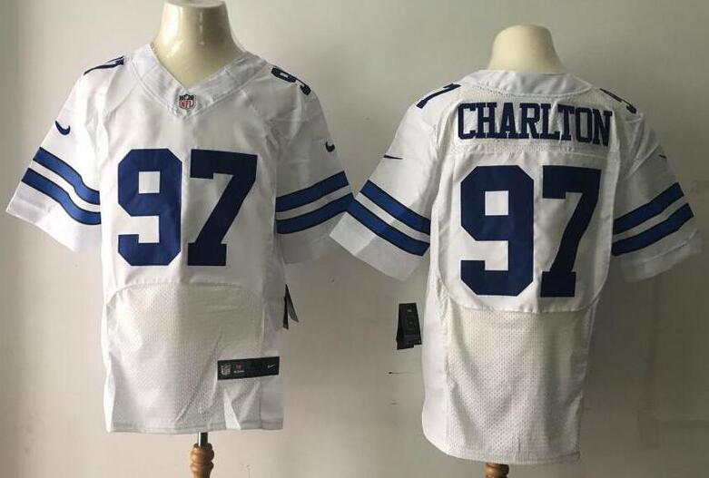Dallas Cowboys #97 Charlton Jersey  White