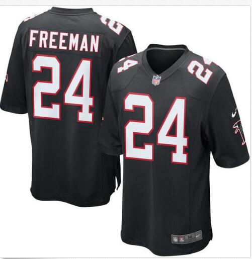 New Nike Atlanta Falcons 24 Freeman  Jersey Black