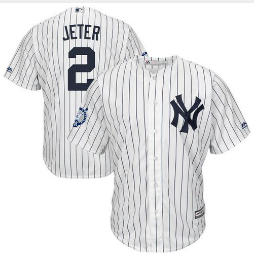 2 Derek Jeter Retirement Patch baseball jerseys-001