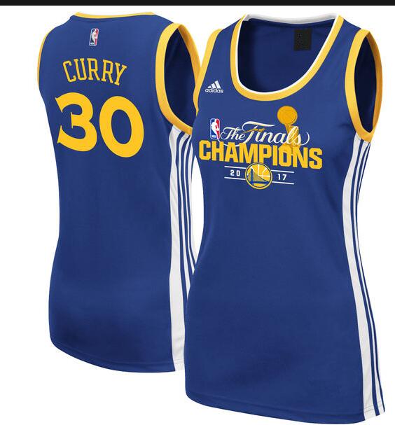 New Womens 2017 Champions 30# Stephen Curry Basketball Jersey