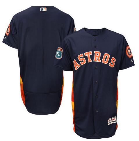 Men's Houston Astros Majestic Navy 2017 Spring Training Cool Base Player Jersey