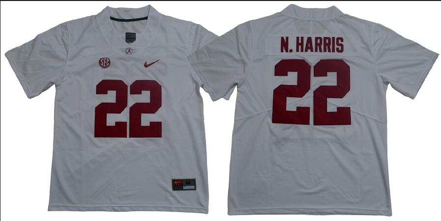 New Men Alabama Crimson Tide Najee 22 N.Harris 2018 College  Jerseys-001