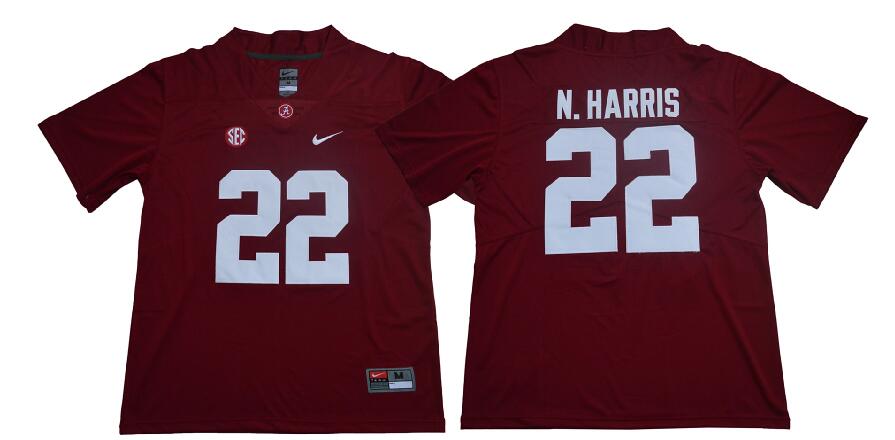 New Men Alabama Crimson Tide Najee 22 N.Harris 2018 College  Jerseys-003