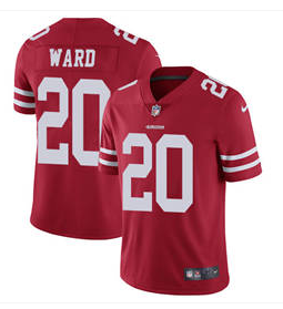 Nike San Francisco 49ers #20 Jimmie Ward Red Team Color Men's Stitched NFL Vapor Untouchable Limited Jersey