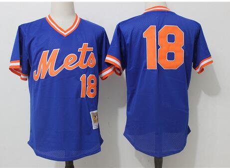 Men's New York Mets Darryl Strawberry 18# Jersey