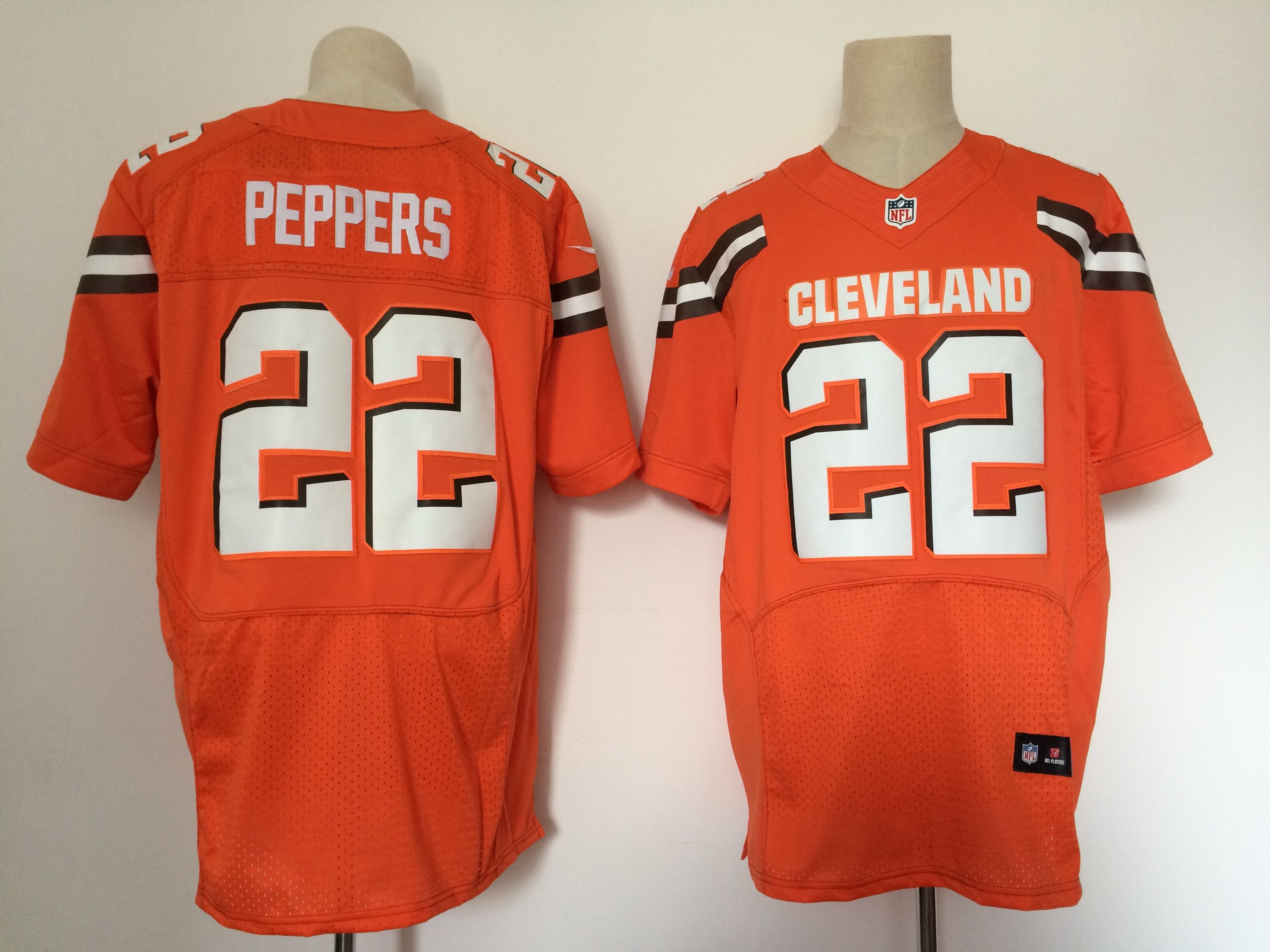 Men's Cleveland Browns Jabrill Peppers NFL Pro Line Brown Player Jersey