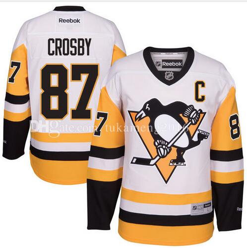 2017 Stanley Cup Playoffs Patch Pittsburgh Penguins 87# Sidney Crosby hockey jersey-003