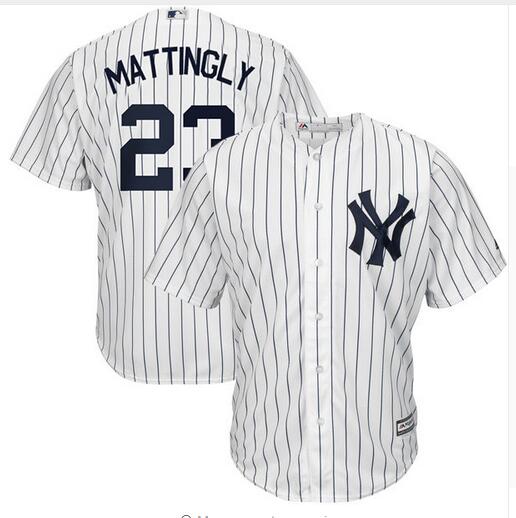 New  23 Don Mattingly Baseball Jersey-002