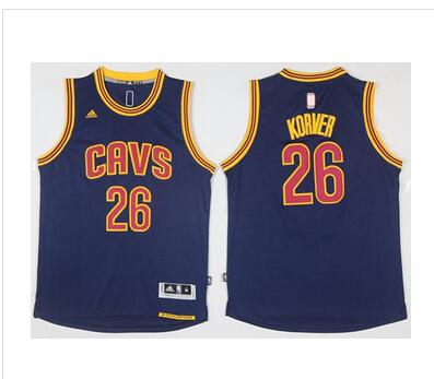 Cavaliers #26 Kyle Korver Blue Stitched NBA Jersey