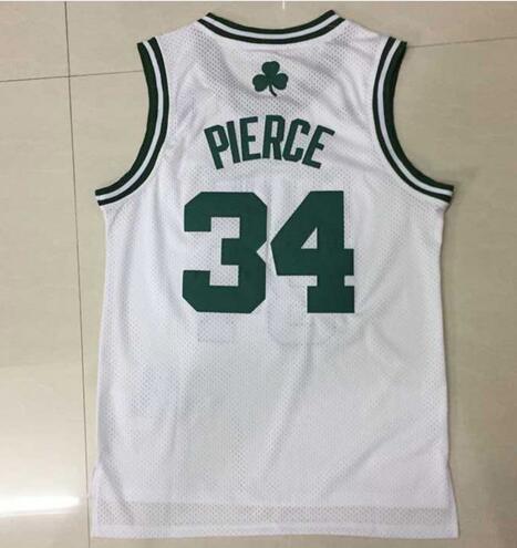 Throwback Paul Pierce 34# Basketball jersey White