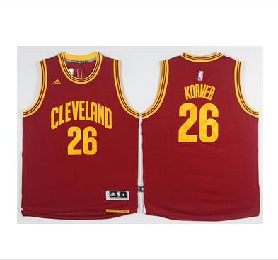 Cavaliers #26 Kyle Korver Red Stitched NBA Jersey